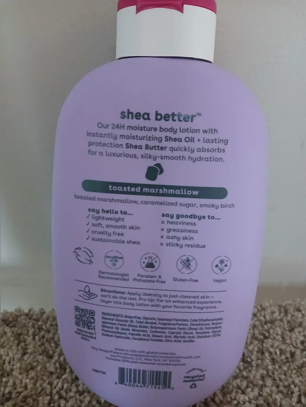 EOS Set Of 2 Toasted Marshmallow and Beach Waves Lotion